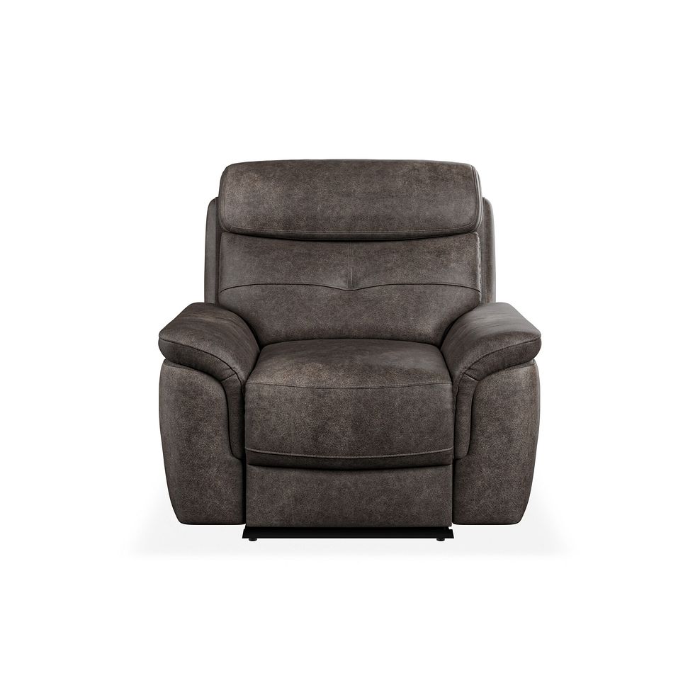 Iver Electric Recliner Armchair in Pilgrim Pewter Fabric 4