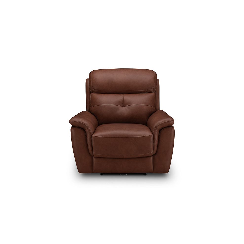 Iver Electric Recliner Armchair in Virgo Chestnut Leather 4