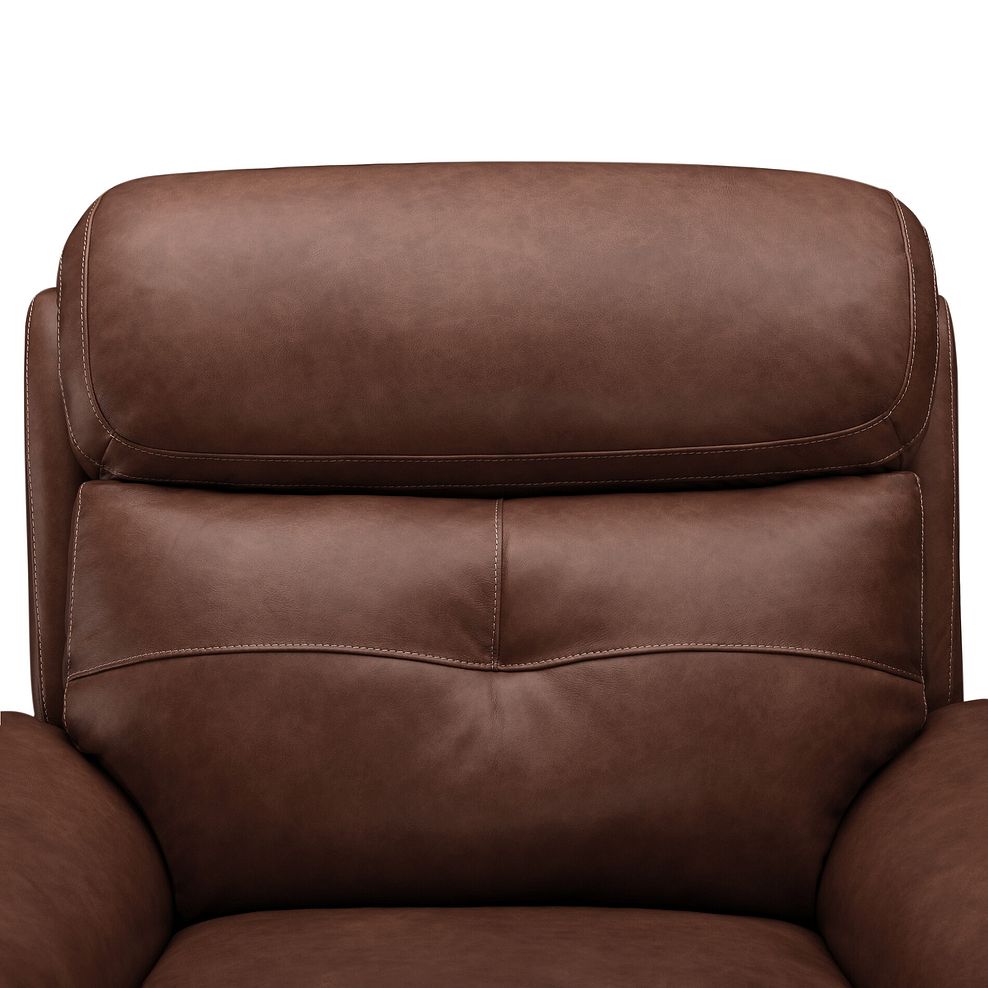 Iver Electric Recliner Armchair in Virgo Chestnut Leather 9