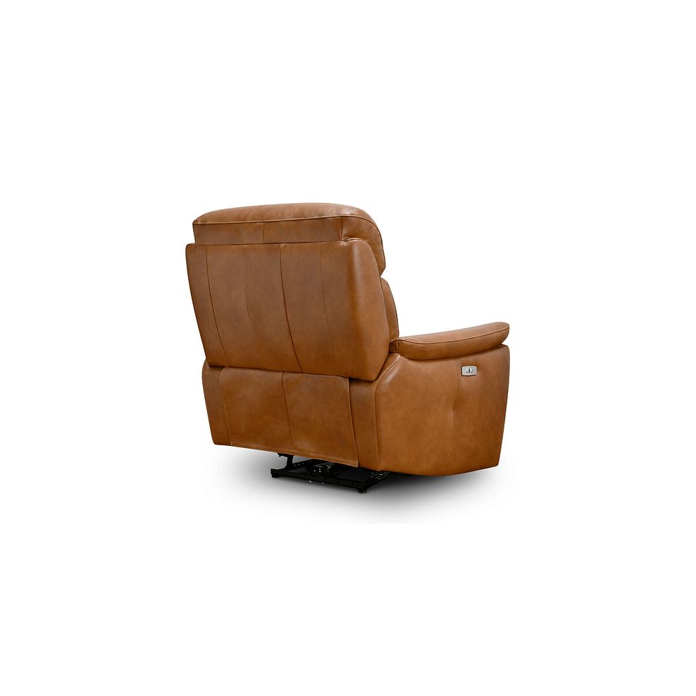 Iver Electric Recliner Armchair in Virgo Cognac Leather 10
