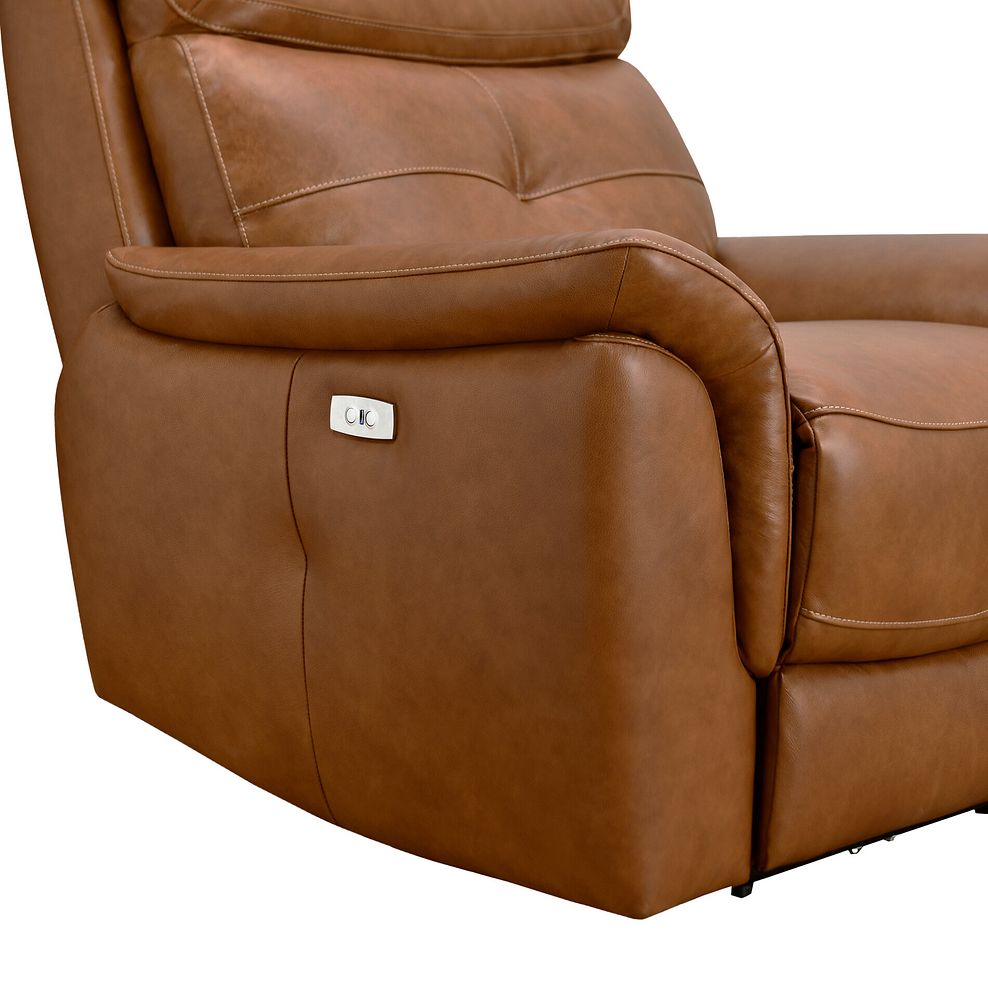 Iver Electric Recliner Armchair in Virgo Cognac Leather 11