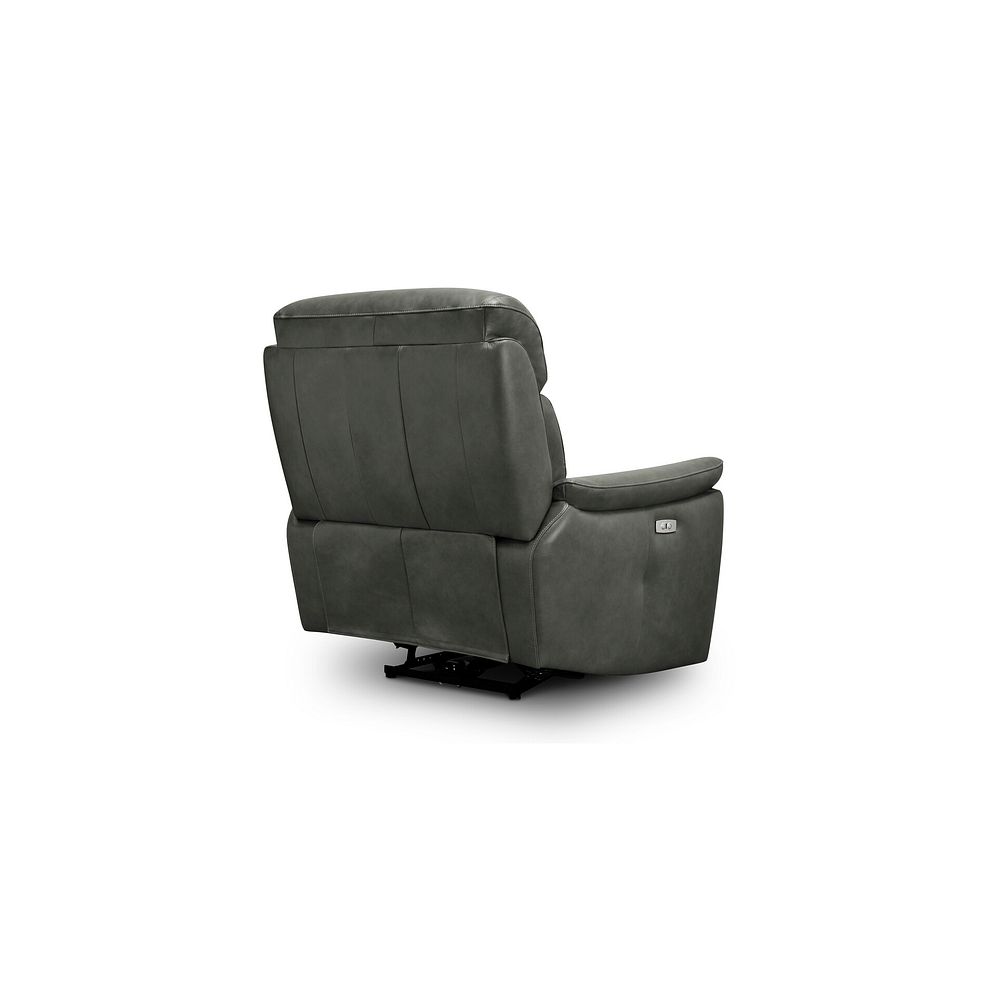 Iver Electric Recliner Armchair in Virgo Lead Leather 7