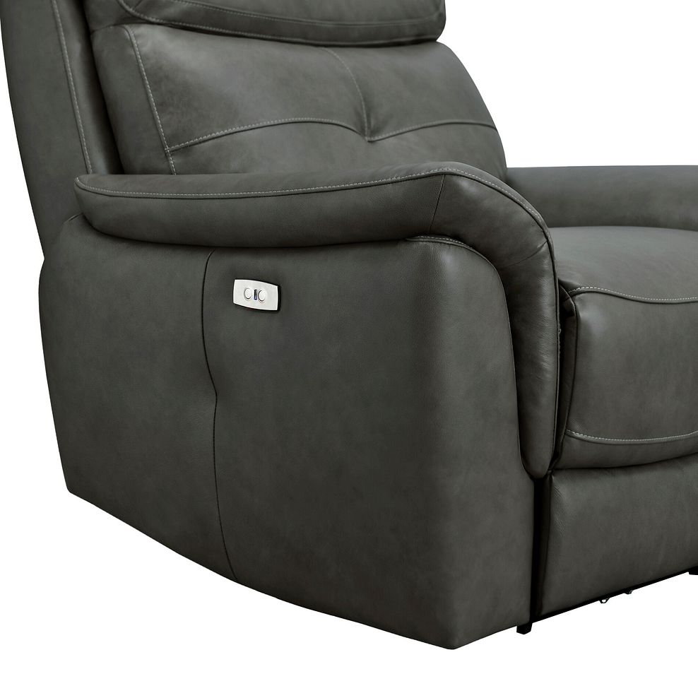 Iver Electric Recliner Armchair in Virgo Lead Leather 8