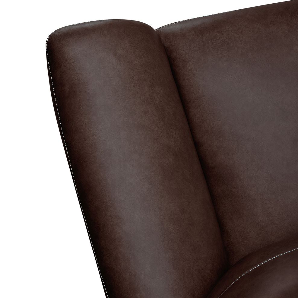Iver Electric Recliner Armchair with Power Headrest in Odyssey Two Tone Brown Leather 8