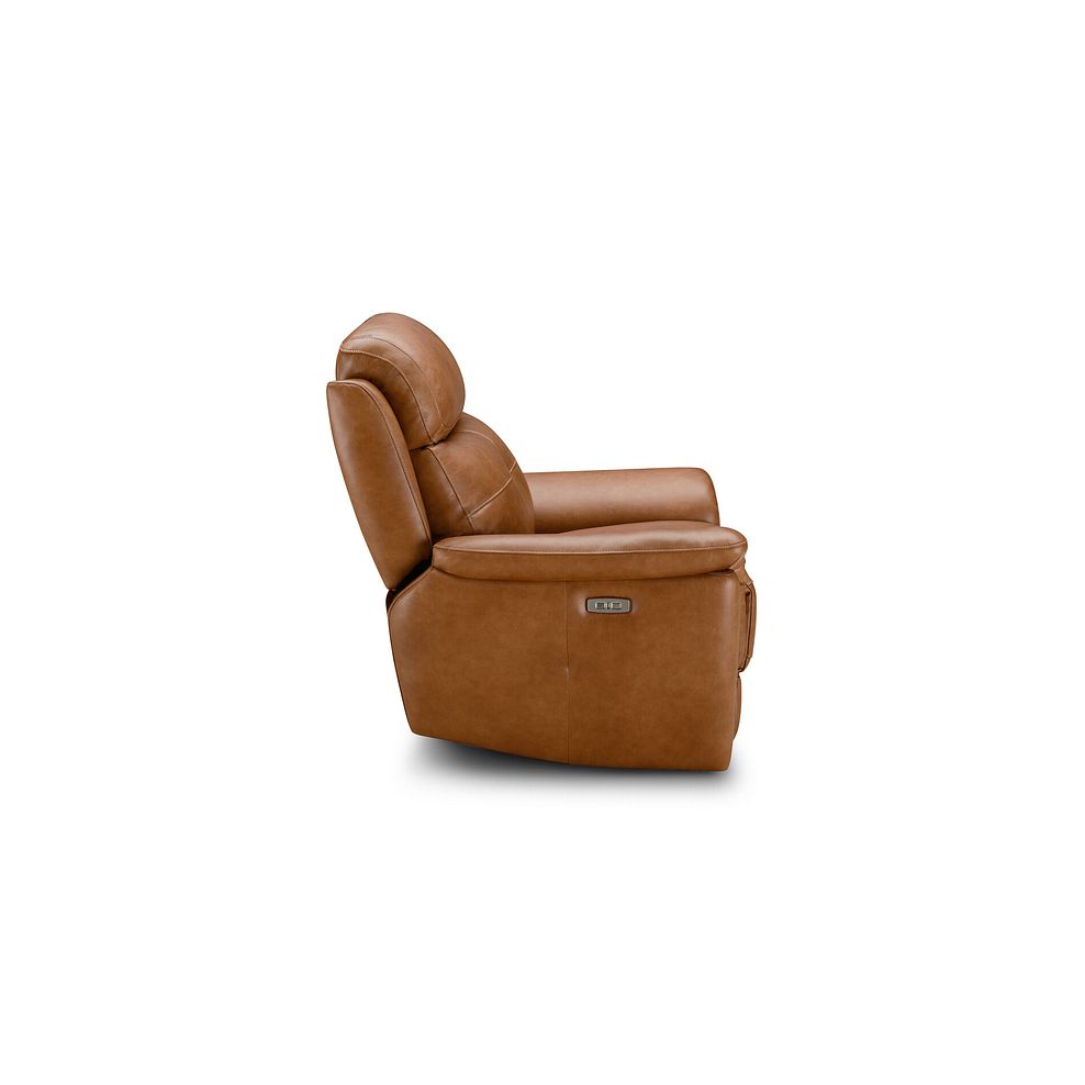 Iver Electric Recliner Armchair with Power Headrest in Virgo Cognac Leather 8