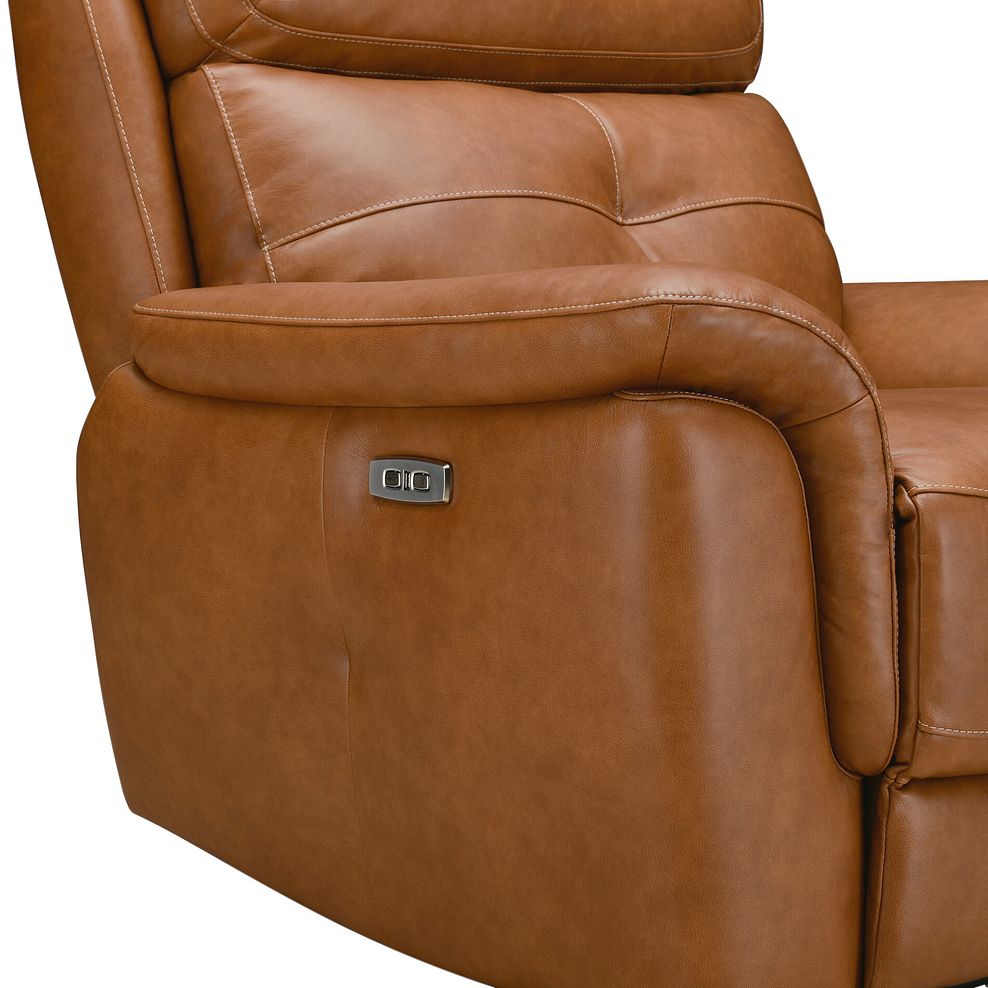 Iver Electric Recliner Armchair with Power Headrest in Virgo Cognac Leather 11