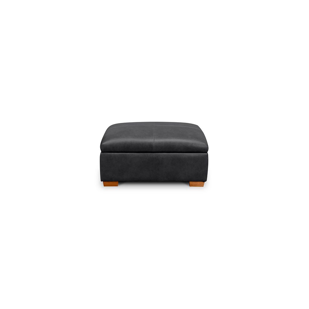 Iver Storage Footstool in Amara Black Leather 4