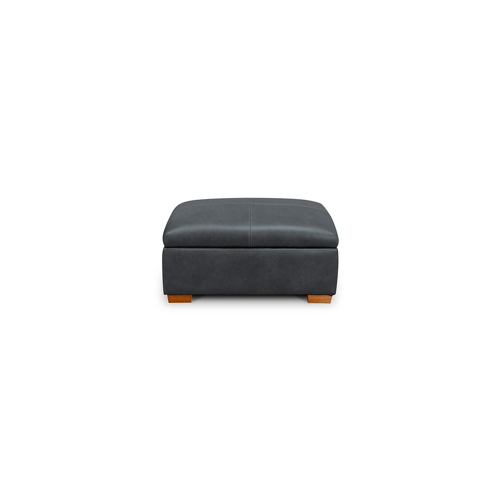 Iver Storage Footstool in Amara Dark Grey Leather 4