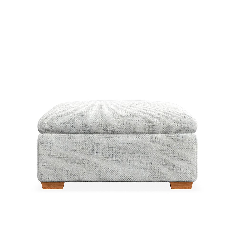 Iver Storage Footstool in Keswick Dove Grey Fabric 3