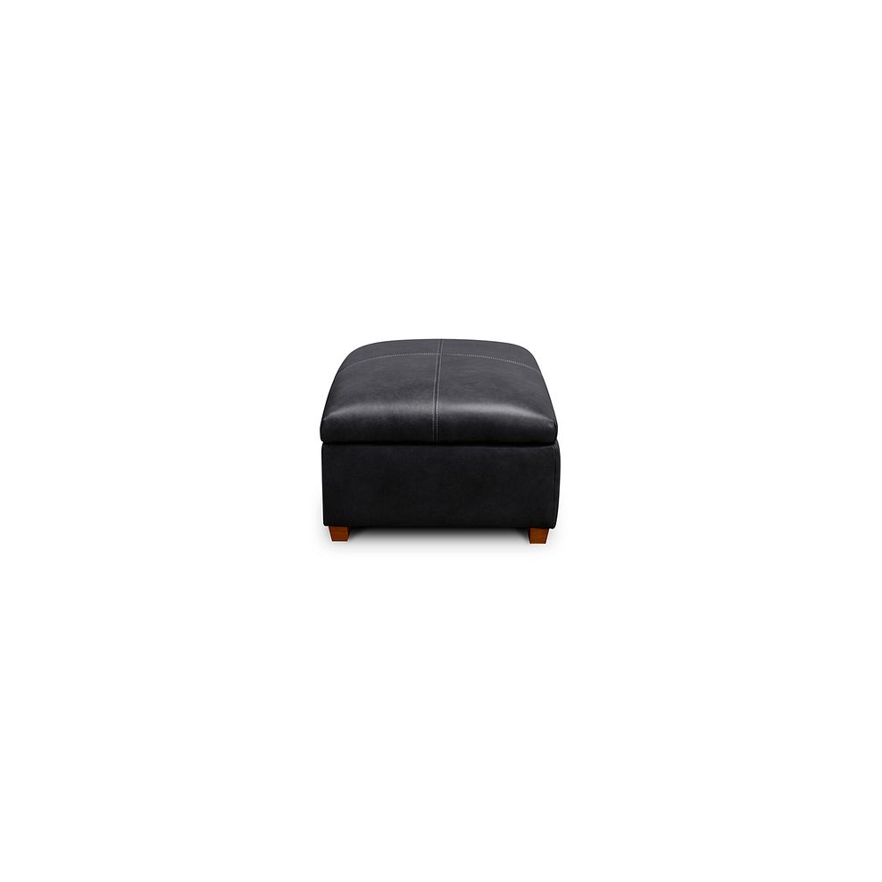 Iver Storage Footstool in Odyssey Black Leather 3