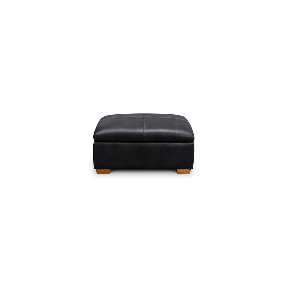 Iver Storage Footstool in Odyssey Black Leather 4