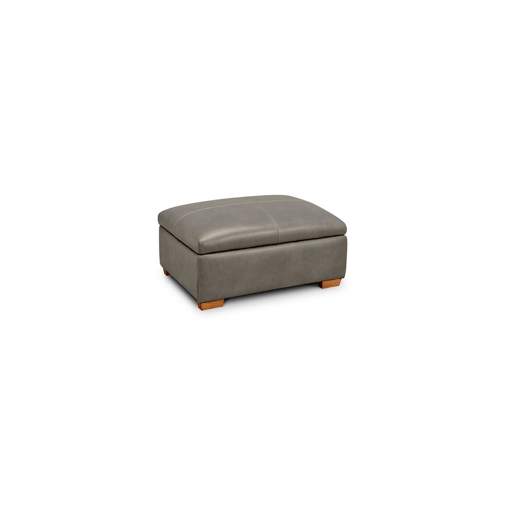 Iver Storage Footstool in Odyssey Dark Grey Leather 1