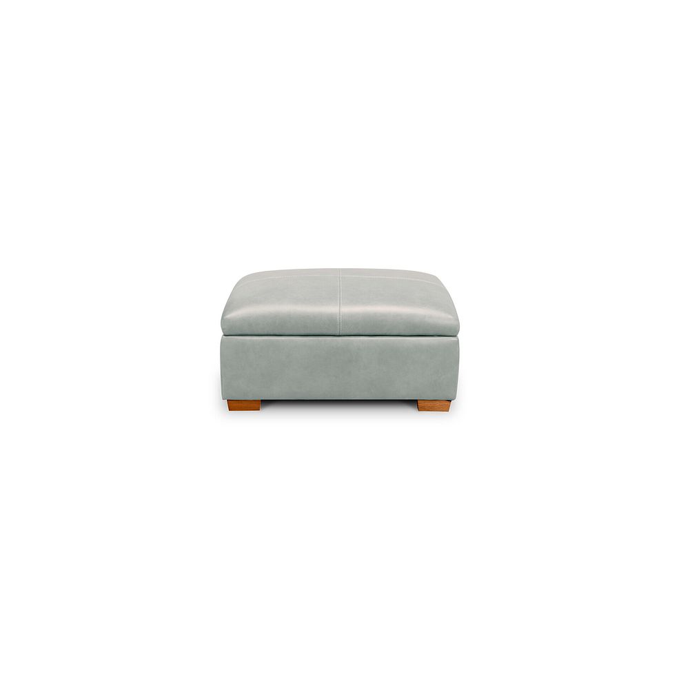 Iver Storage Footstool in Odyssey Light Grey Leather 4