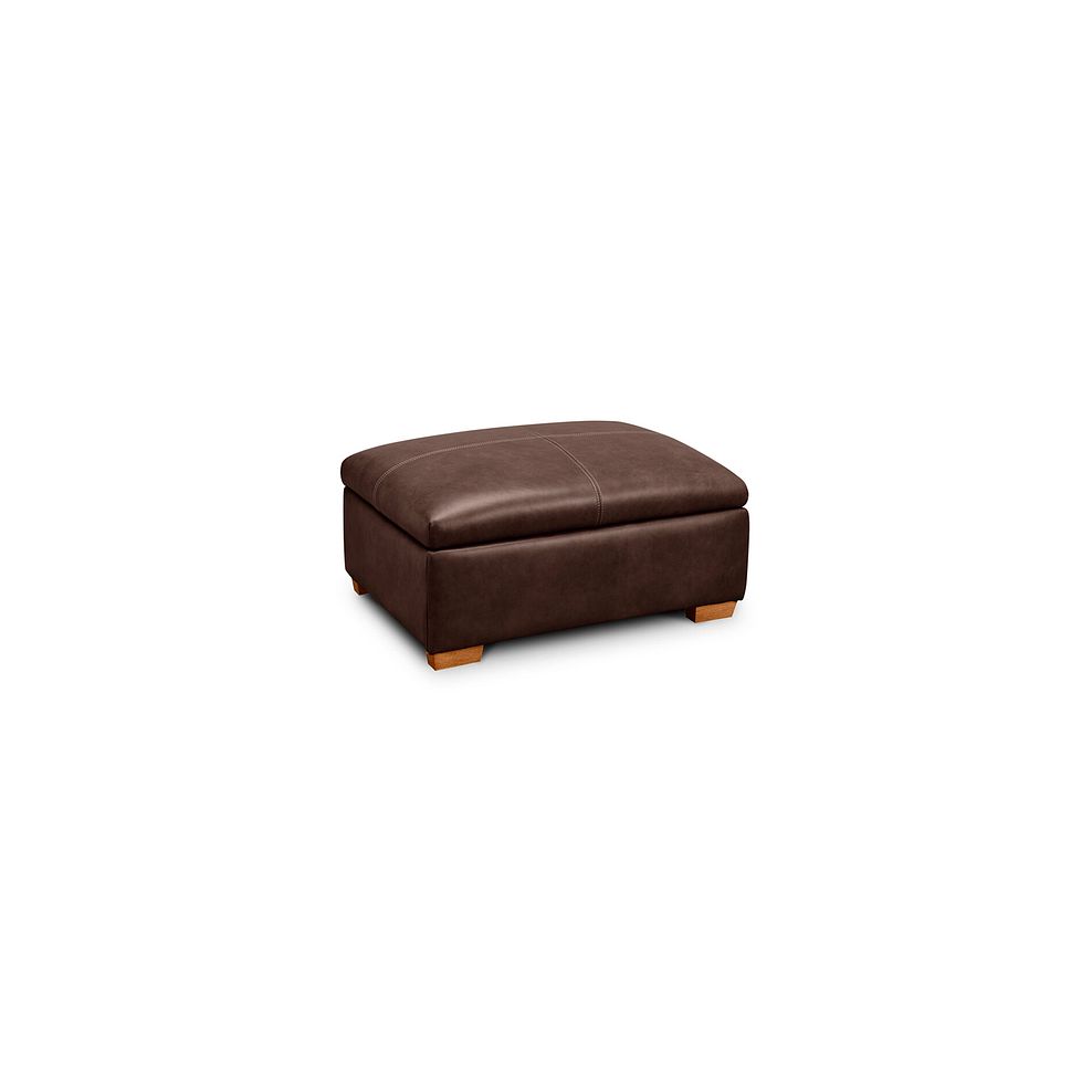Iver Storage Footstool in Odyssey Tan Leather 1