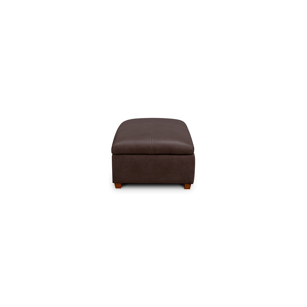 Iver Storage Footstool in Odyssey Two Tone Brown Leather 4