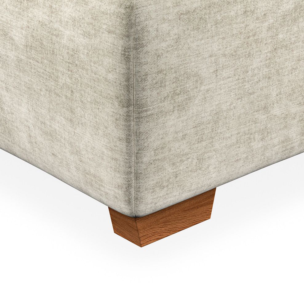 Iver Storage Footstool in Plush Beige Fabric 6