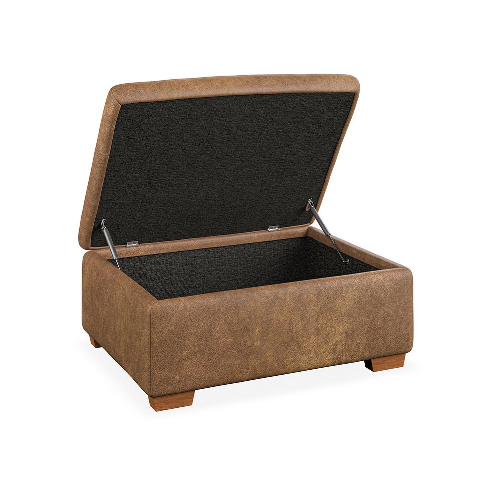 Iver Storage Footstool in Ranch Brown Fabric 2