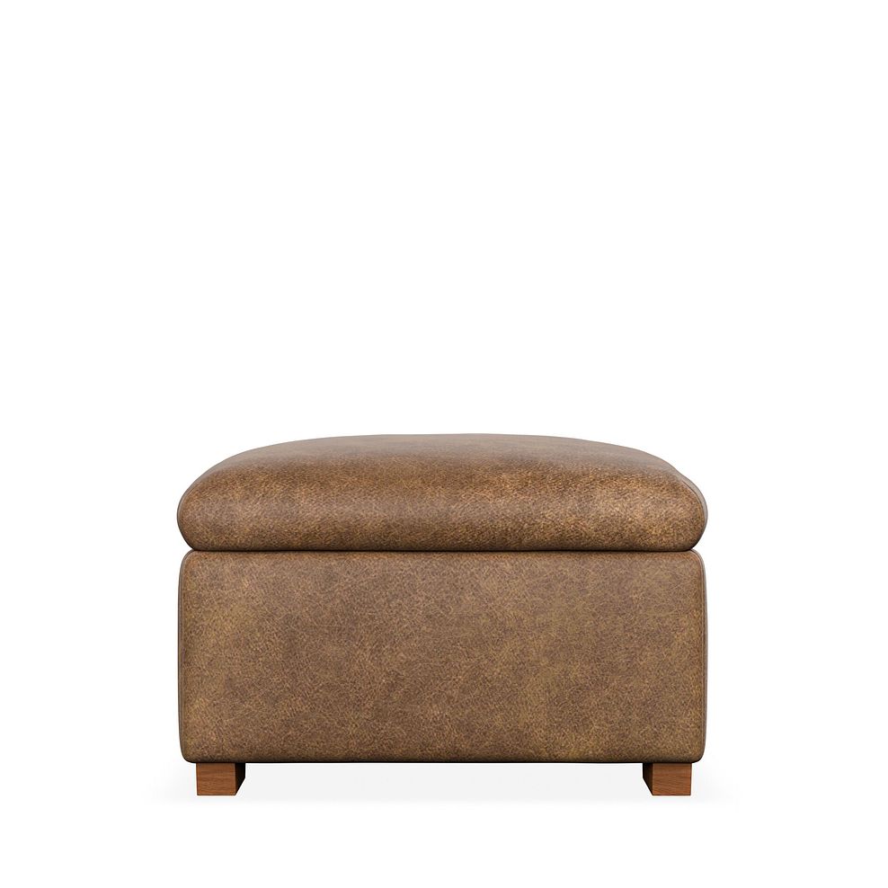 Iver Storage Footstool in Ranch Brown Fabric 4