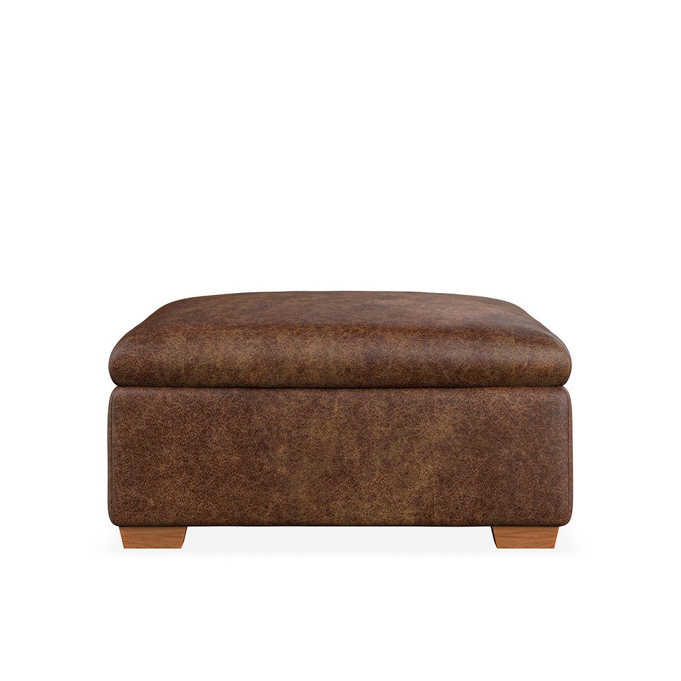 Iver Storage Footstool in Ranch Dark Brown Fabric 3