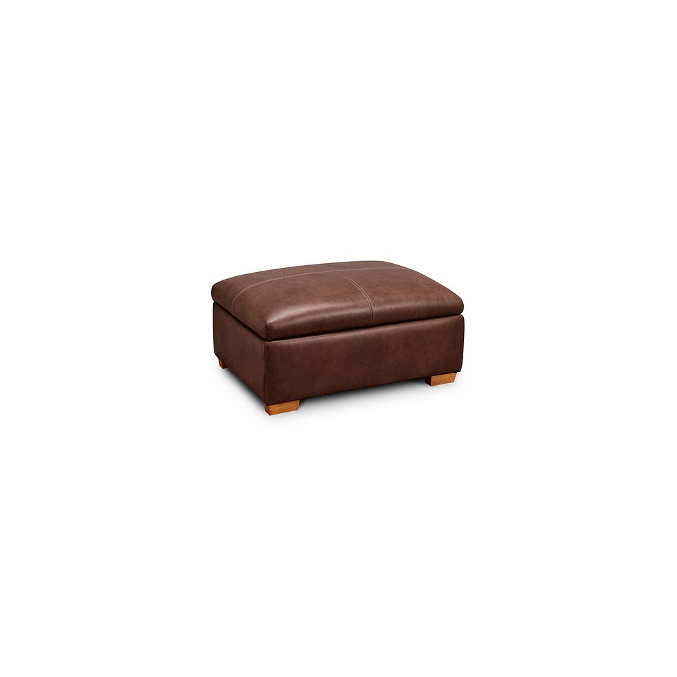 Iver Storage Footstool in Virgo Chestnut Leather 1