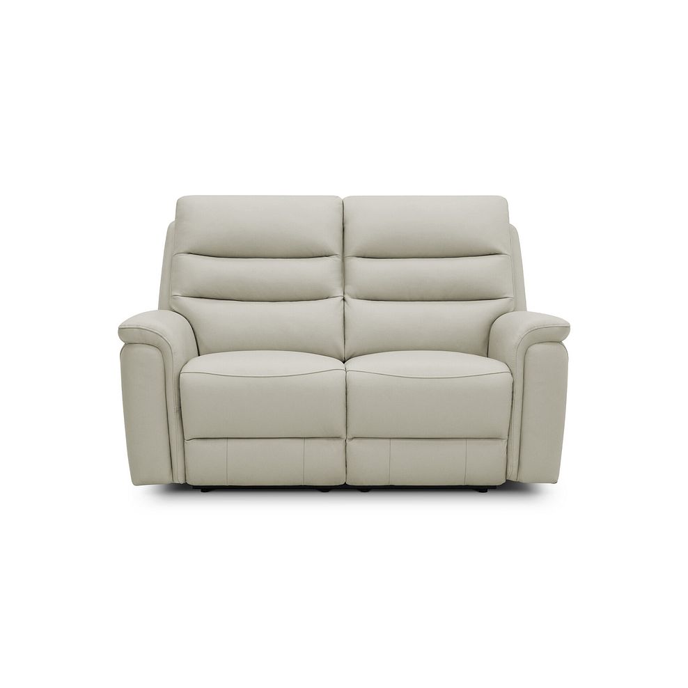 Jarrod 2 Seater Electric Recliner in Bone China Leather 5