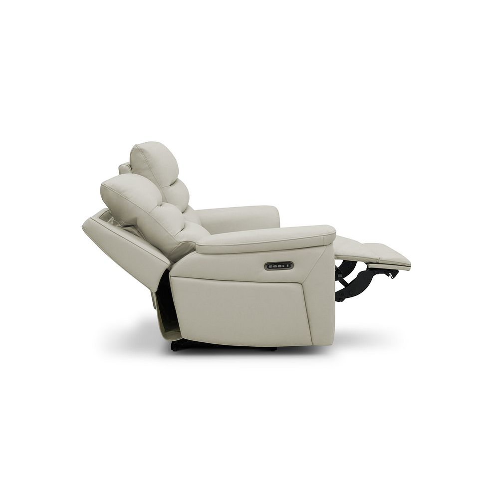 Jarrod 2 Seater Electric Recliner in Bone China Leather 7