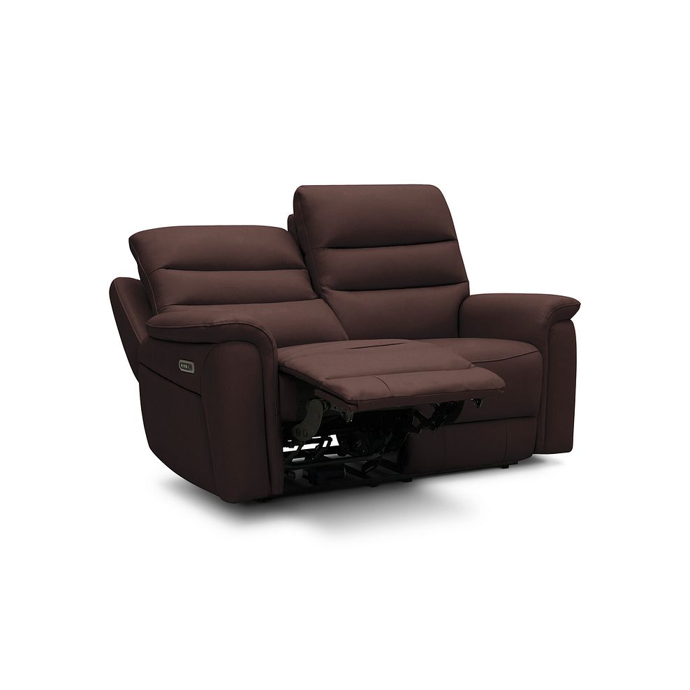 Jarrod 2 Seater Electric Recliner in Chestnut Leather 3