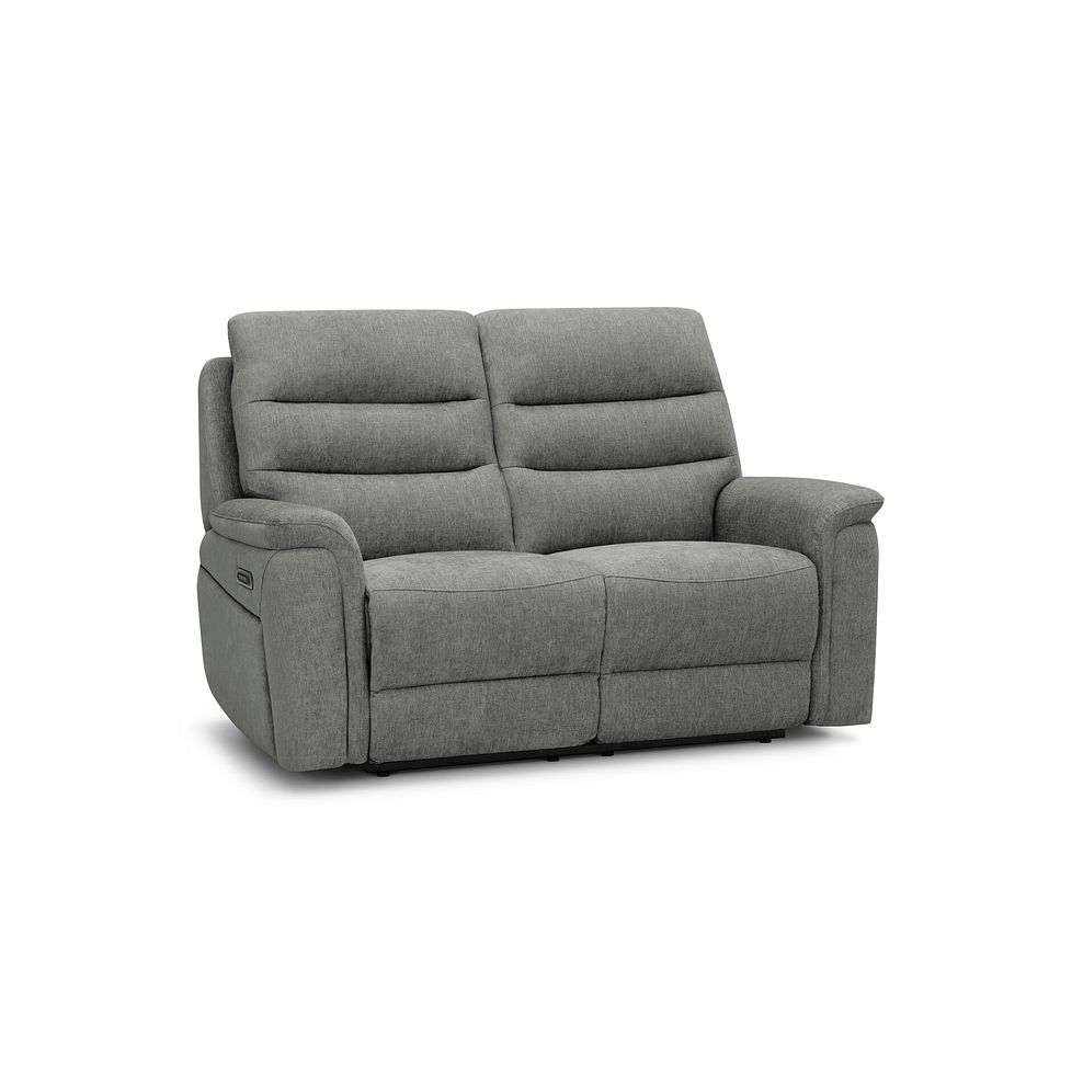 Jarrod 2 Seater Electric Recliner in Darwin Mushroom Fabric 1