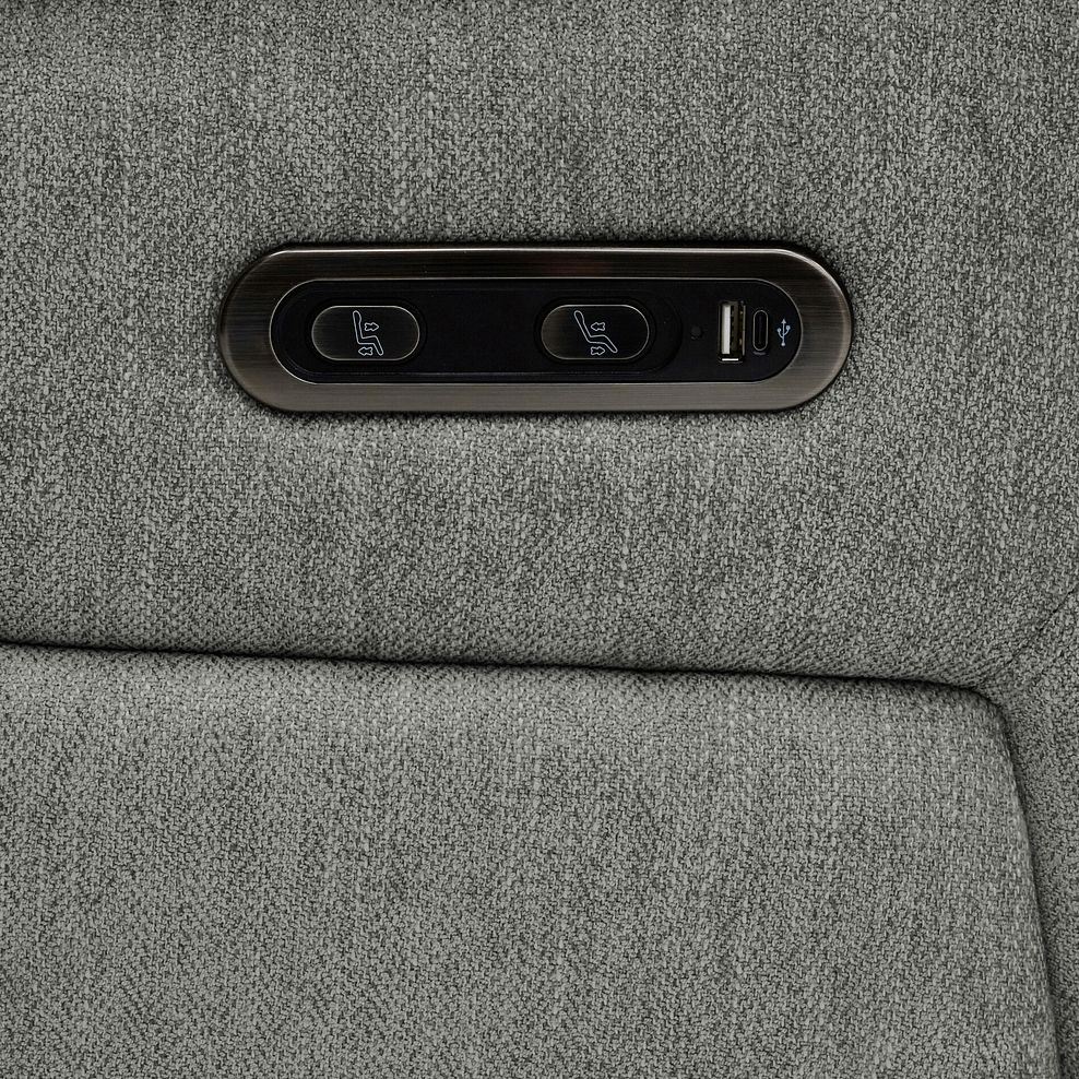 Jarrod 2 Seater Electric Recliner in Darwin Mushroom Fabric 10