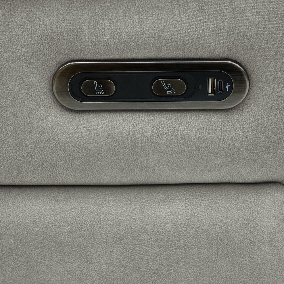 Jarrod 2 Seater Electric Recliner in Dexter Stone Fabric 10