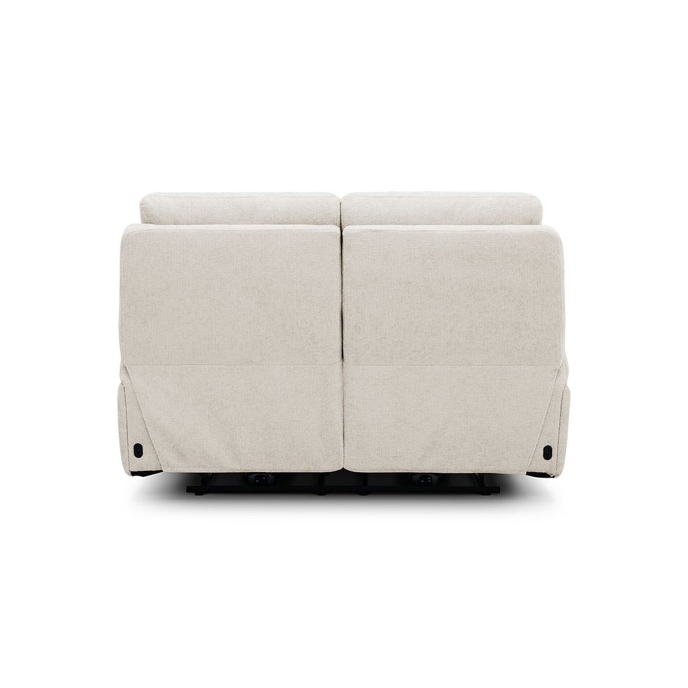 Jarrod 2 Seater Electric Recliner in Hopsack Natural Fabric 9