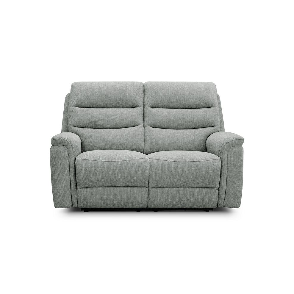 Jarrod 2 Seater Electric Recliner in Hopsack Platinum Fabric 5