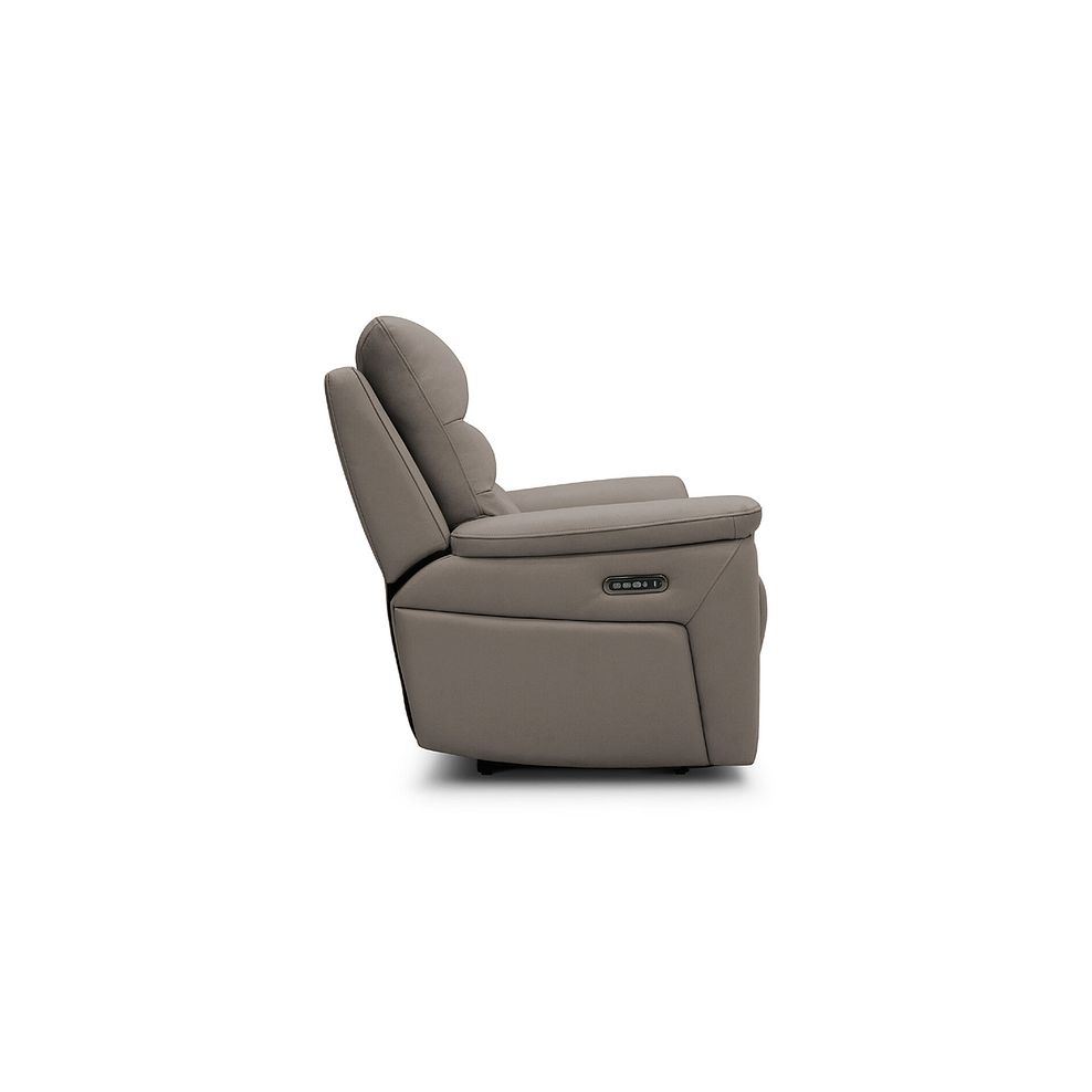 Jarrod 2 Seater Electric Recliner in Oyster Leather 6