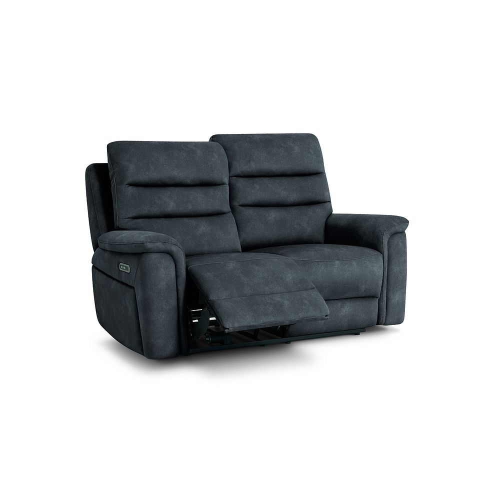 Jarrod 2 Seater Power Recliner with Adjustable Power Headrest and Lumbar Support in Dexter Shadow Fabric 3