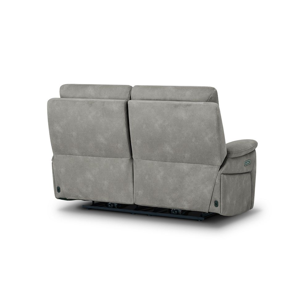 Jarrod 2 Seater Power Recliner with Adjustable Power Headrest and Lumbar Support in Dexter Stone Fabric 10