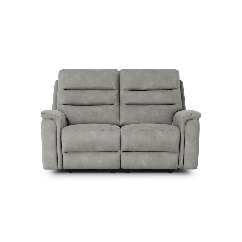Jarrod 2 Seater Power Recliner with Adjustable Power Headrest and Lumbar Support in Dexter Stone Fabric 6