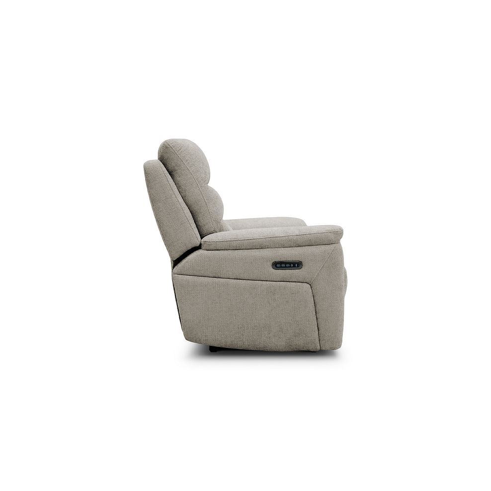 Jarrod 2 Seater Power Recliner with Adjustable Power Headrest and Lumbar Support in Hopsack Linen Fabric 8
