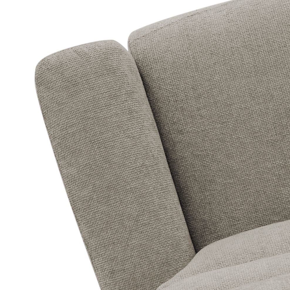 Jarrod 2 Seater Power Recliner with Adjustable Power Headrest and Lumbar Support in Hopsack Linen Fabric 16