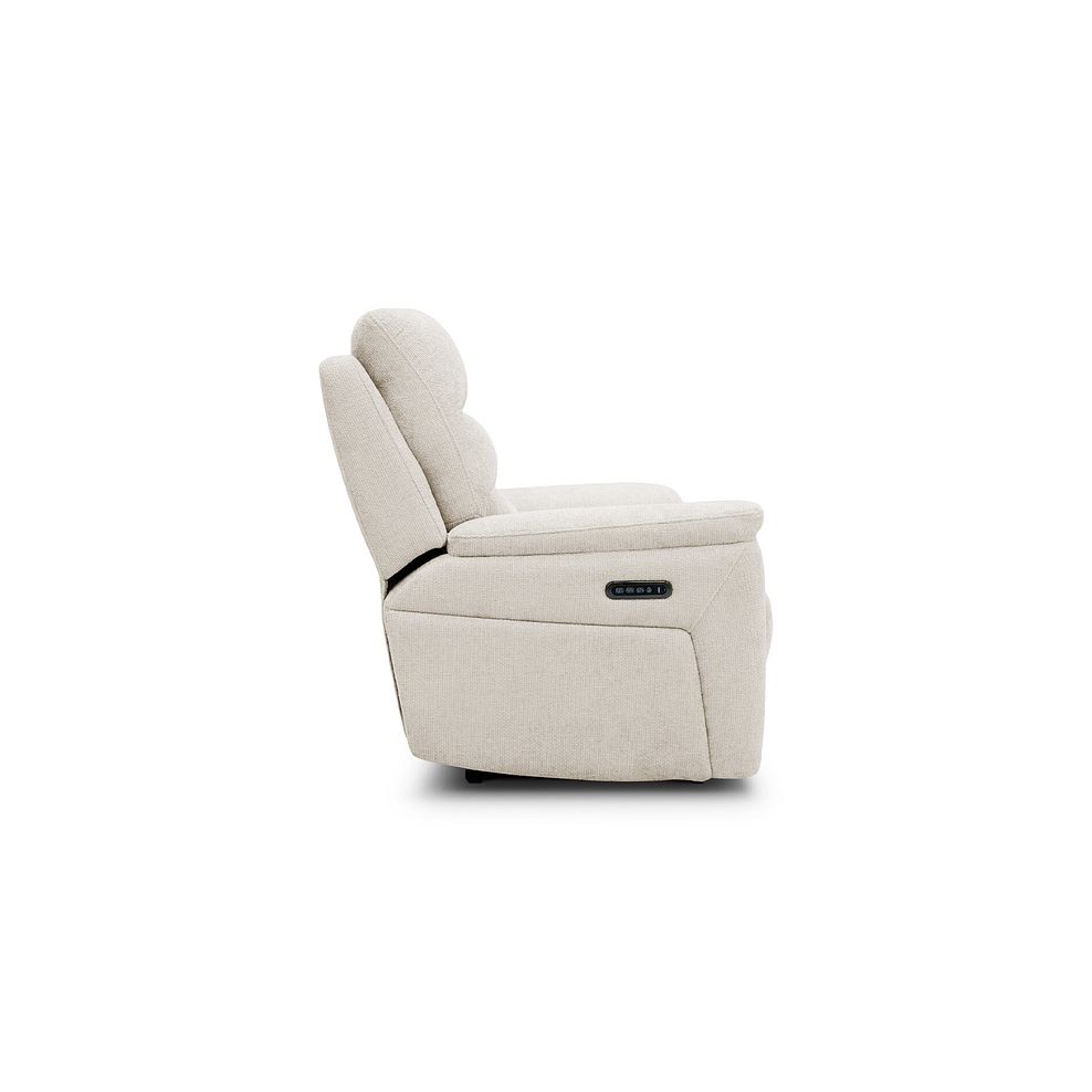 Jarrod 2 Seater Power Recliner with Adjustable Power Headrest and Lumbar Support in Hopsack Natural Fabric 8