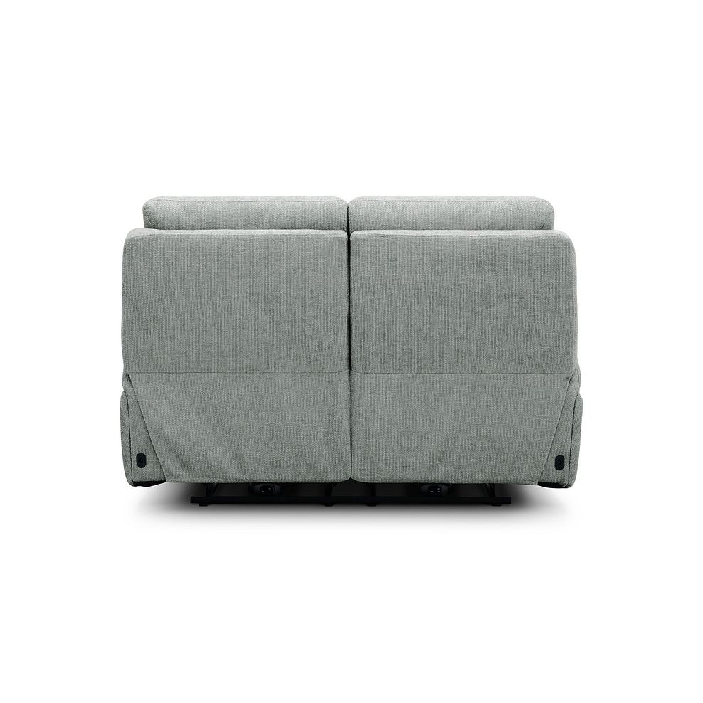 Jarrod 2 Seater Power Recliner with Adjustable Power Headrest and Lumbar Support in Hopsack Platinum Fabric 13