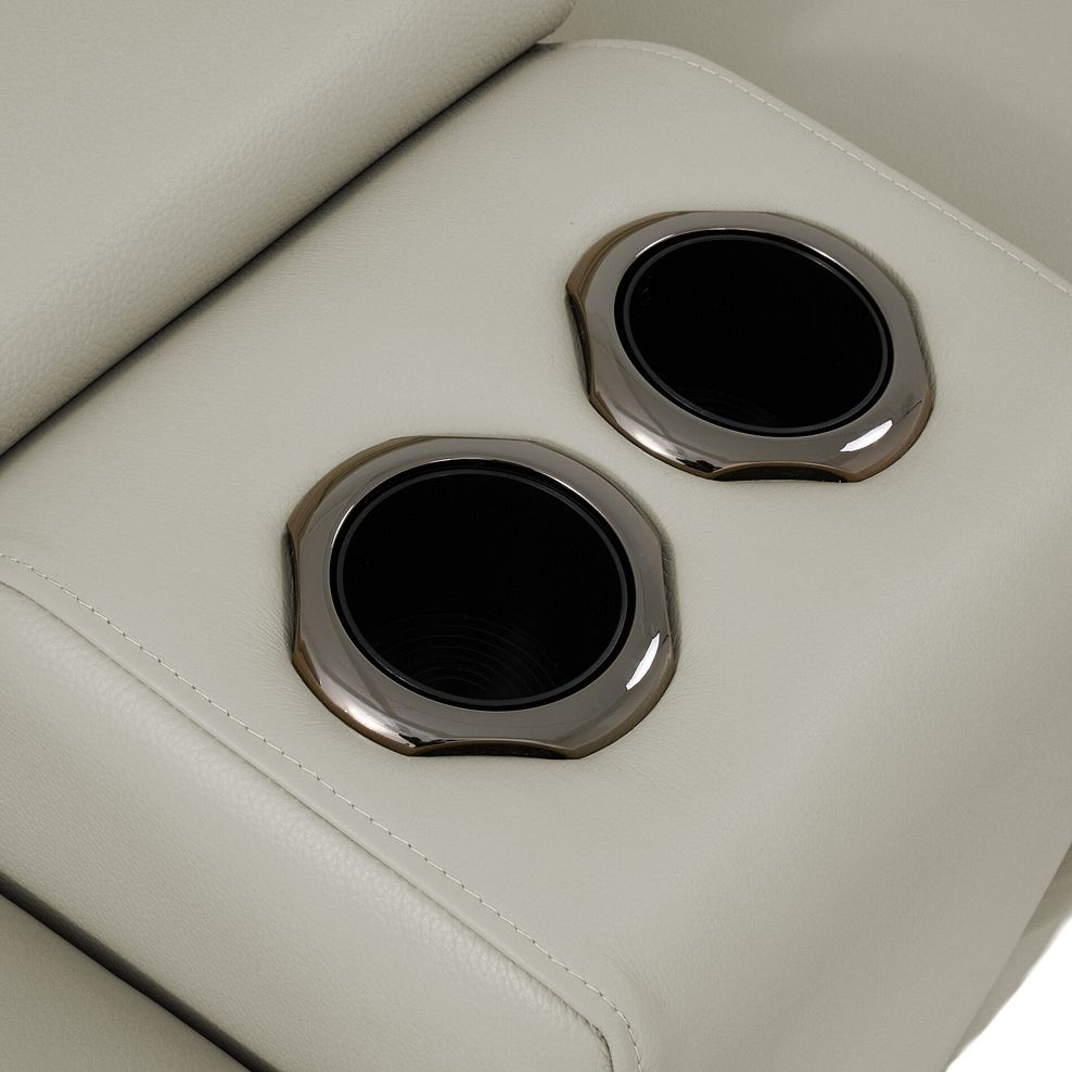 Jarrod 2 Seater Power Recliner with Console in Bone China Leather 13