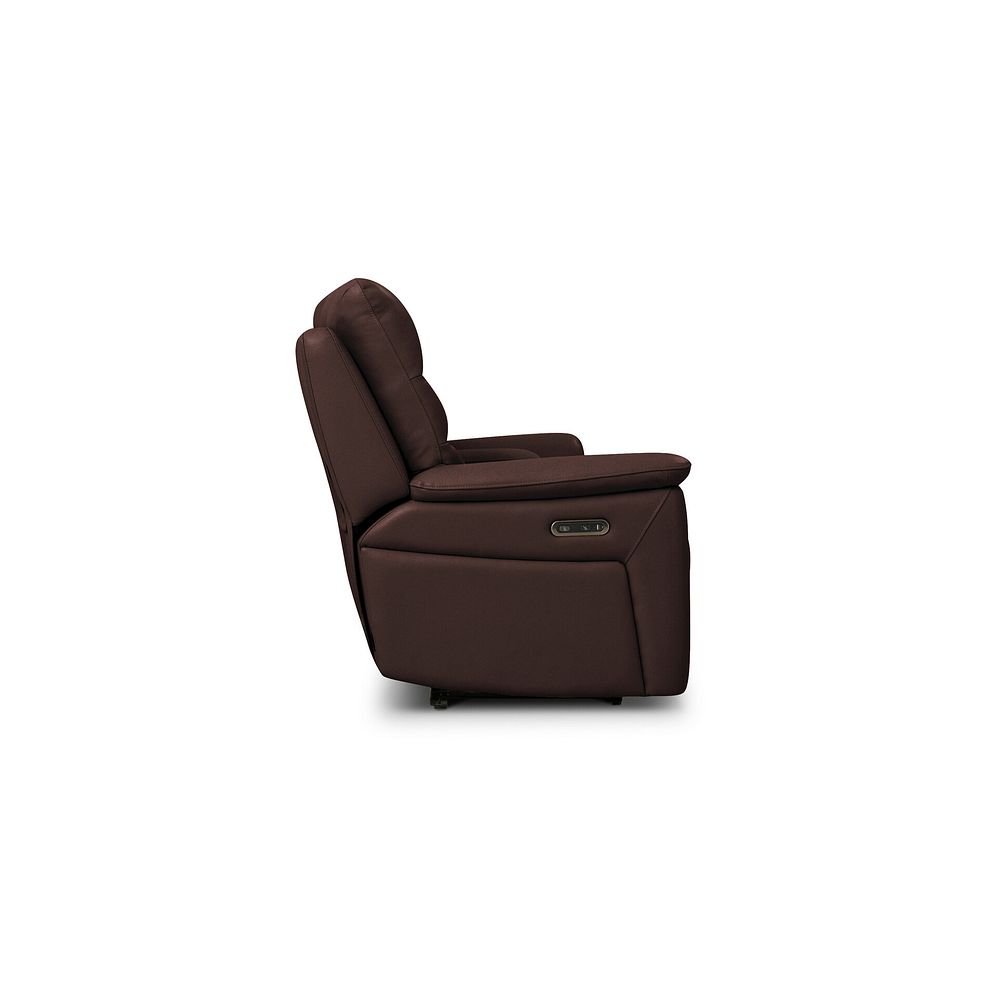 Jarrod 2 Seater Power Recliner with Console in Chestnut Leather 6