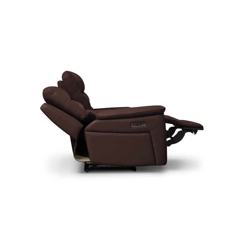 Jarrod 2 Seater Power Recliner with Console in Chestnut Leather 7