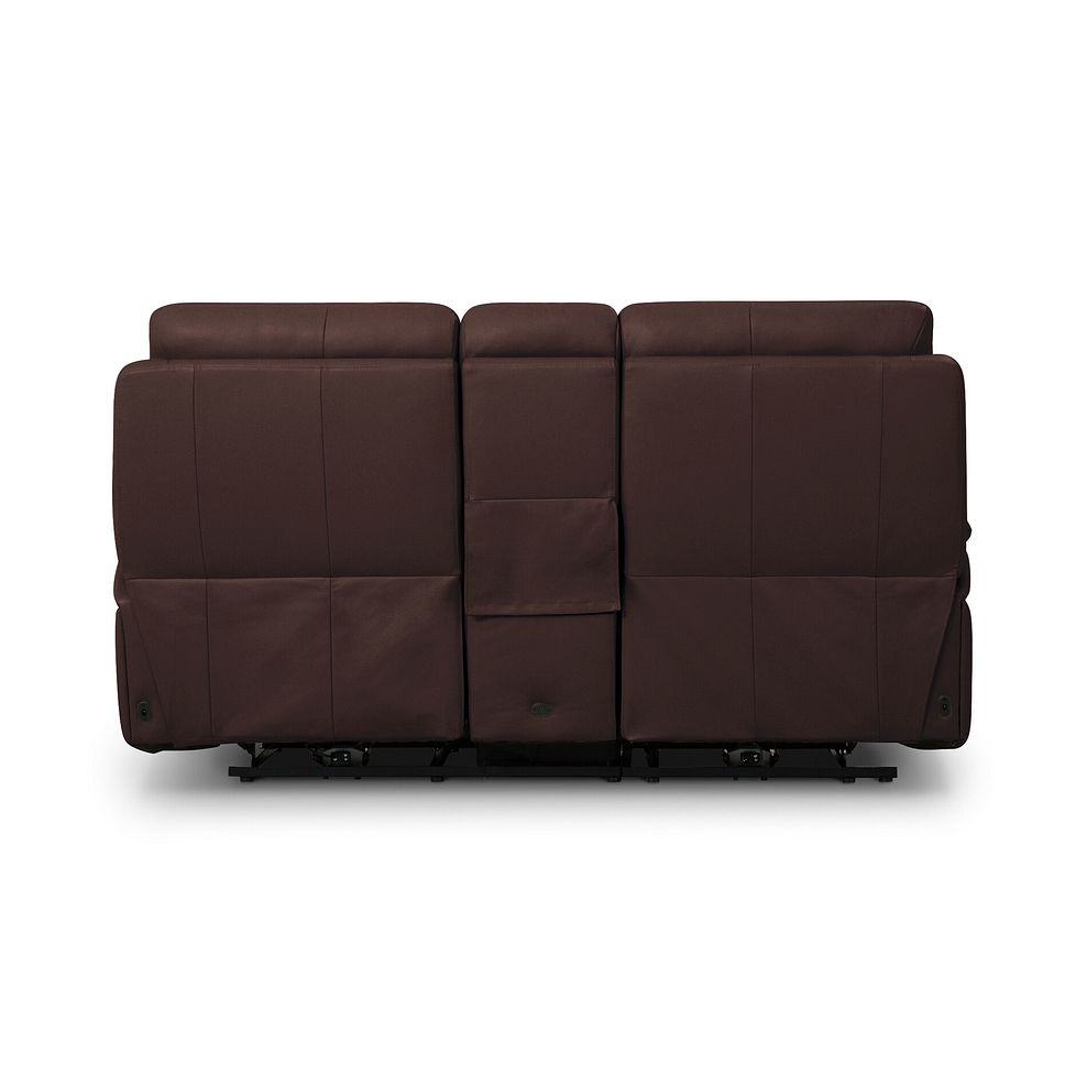 Jarrod 2 Seater Power Recliner with Console in Chestnut Leather 8
