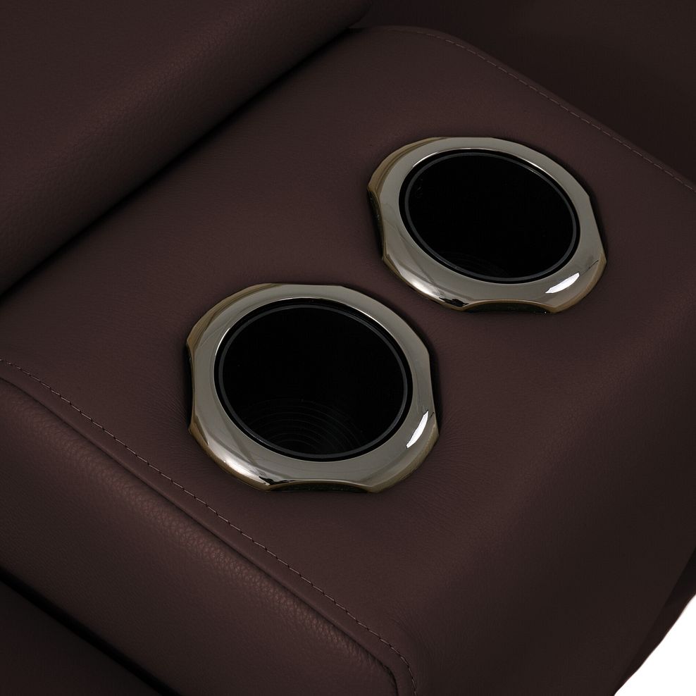 Jarrod 2 Seater Power Recliner with Console in Chestnut Leather 13