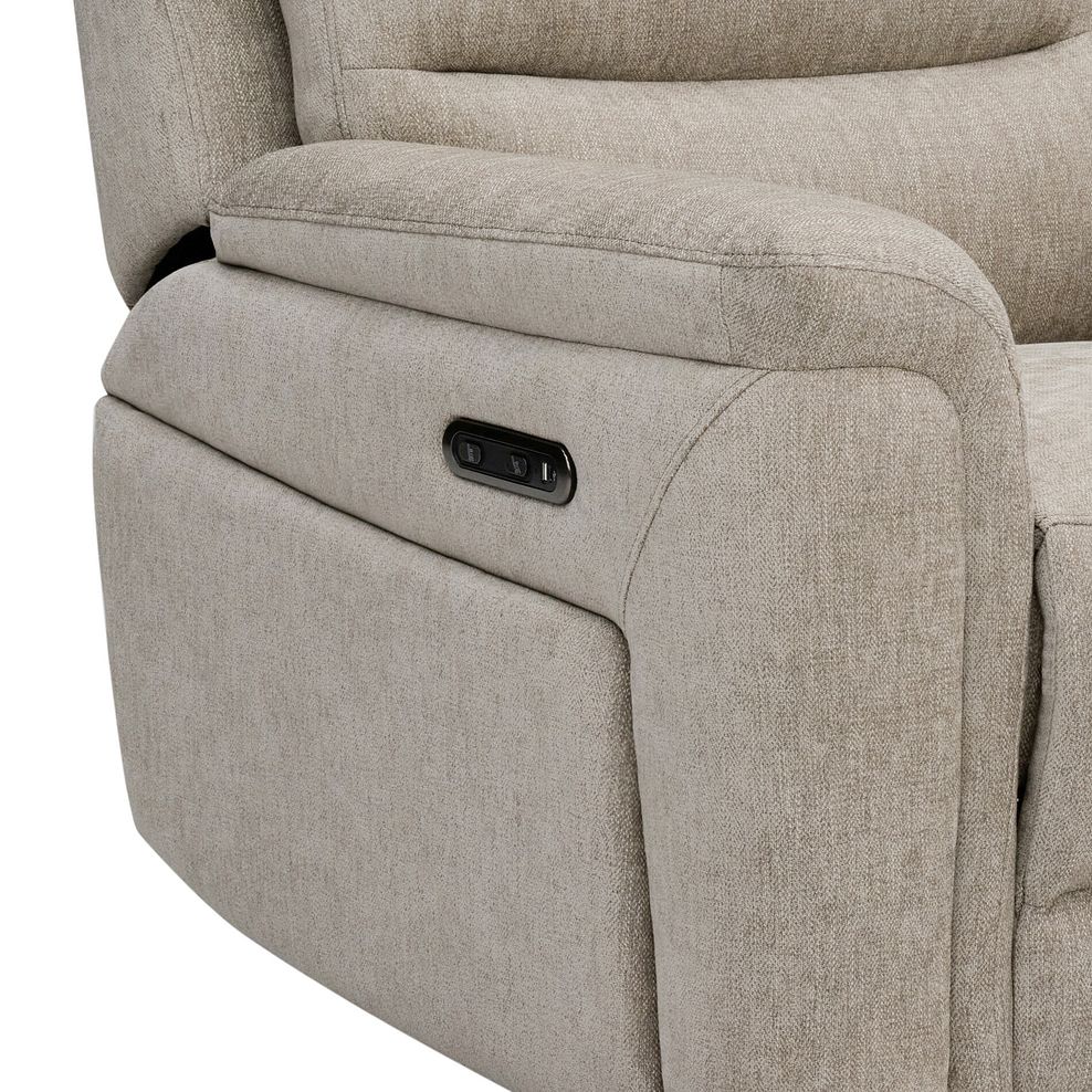 Jarrod 2 Seater Power Recliner with Console in Darwin Mink Fabric 11