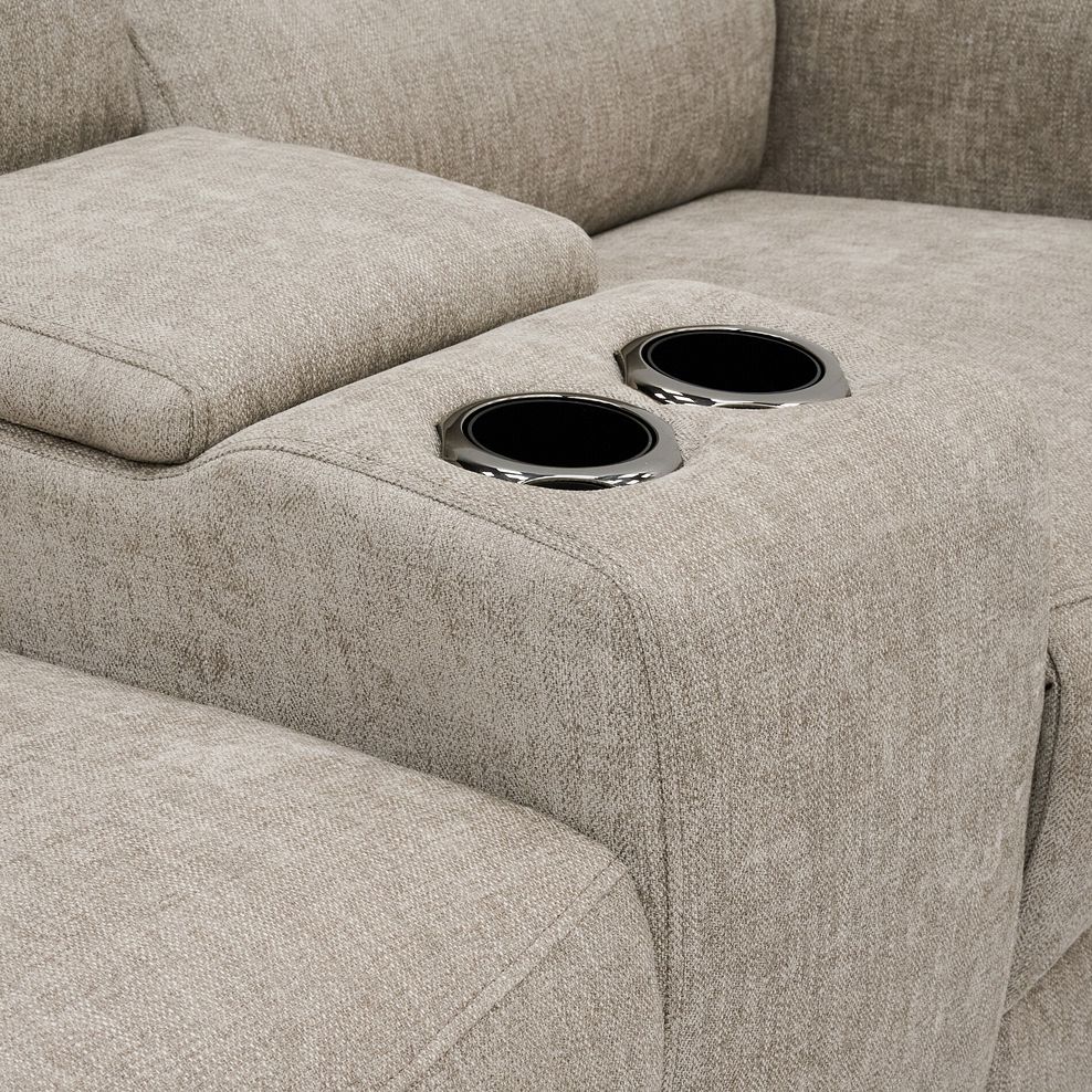 Jarrod 2 Seater Power Recliner with Console in Darwin Mink Fabric 13