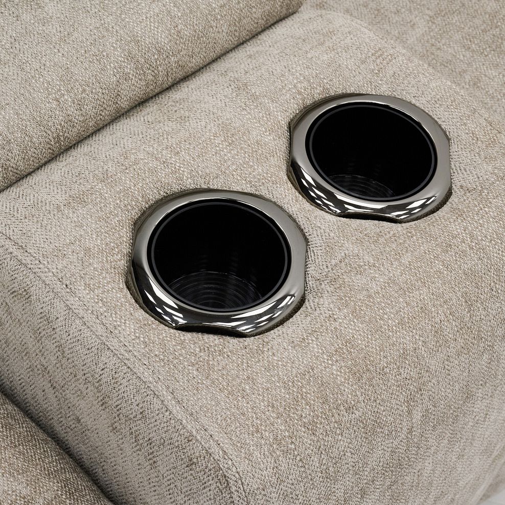 Jarrod 2 Seater Power Recliner with Console in Darwin Mink Fabric 14