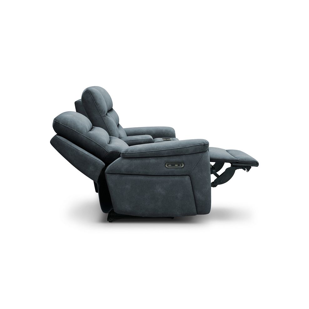 Jarrod 2 Seater Power Recliner with Console in Dexter Shadow Fabric 8