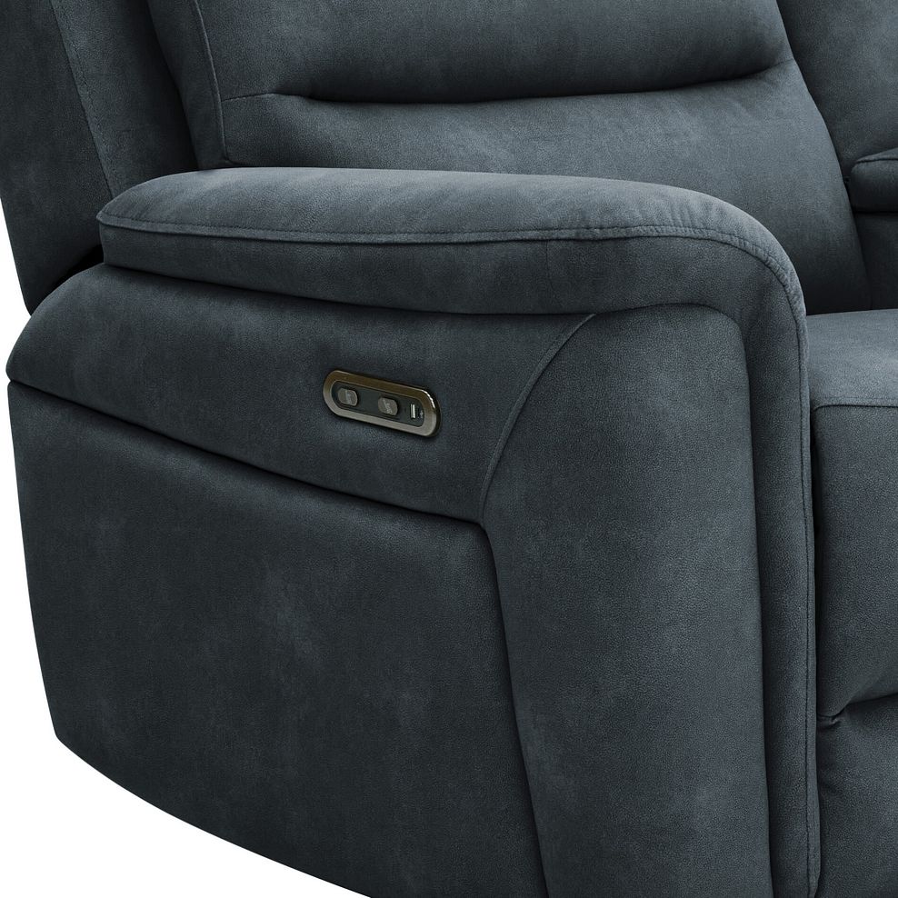 Jarrod 2 Seater Power Recliner with Console in Dexter Shadow Fabric 13